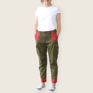 NWT | Lolalovescargo | Cargo Pants | Green/Red | Small